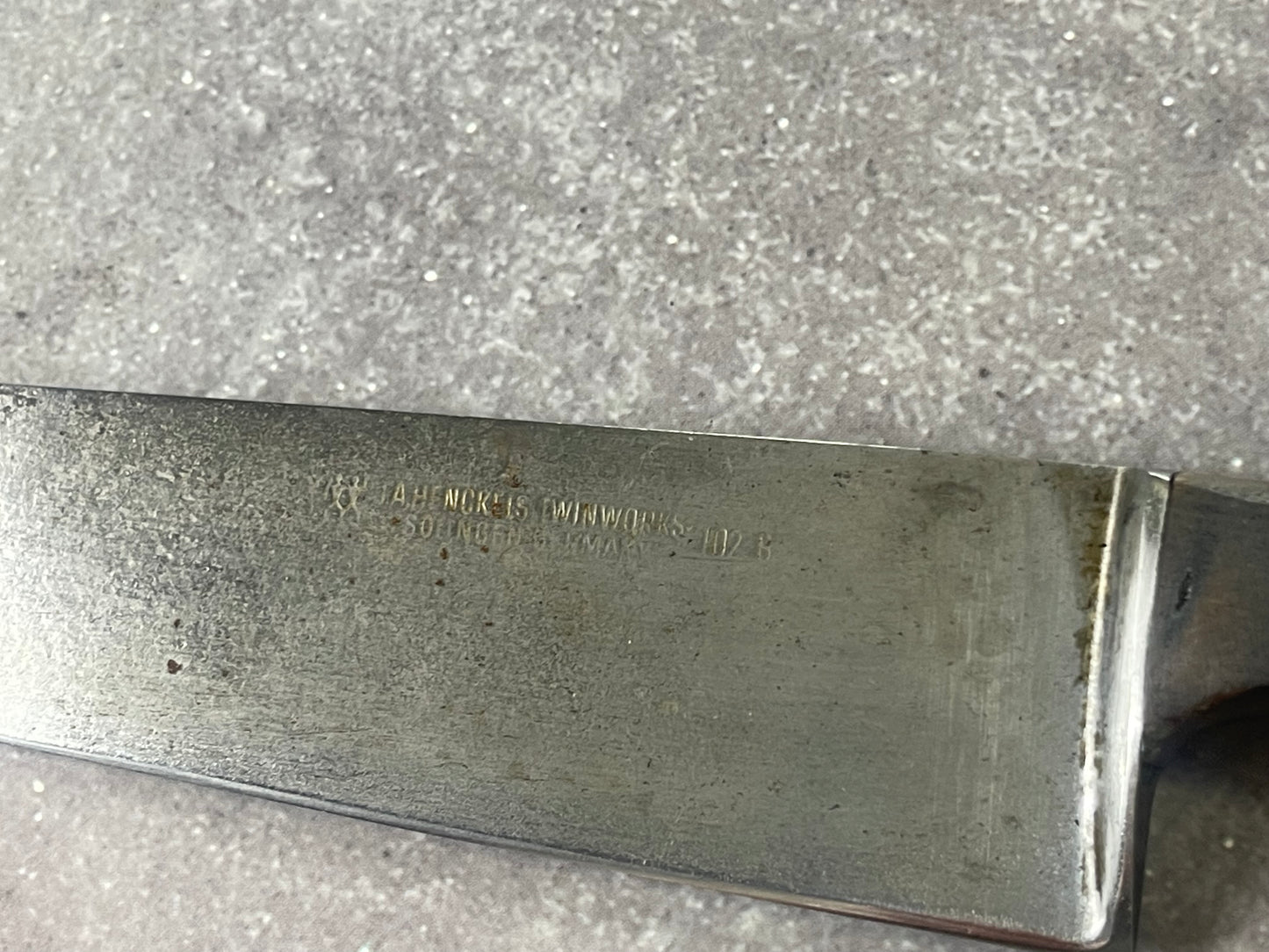 Vintage J. A. Henckles Twinworks Chef Knife 20cm Carbon Stell Made in German 🇩🇪 1618
