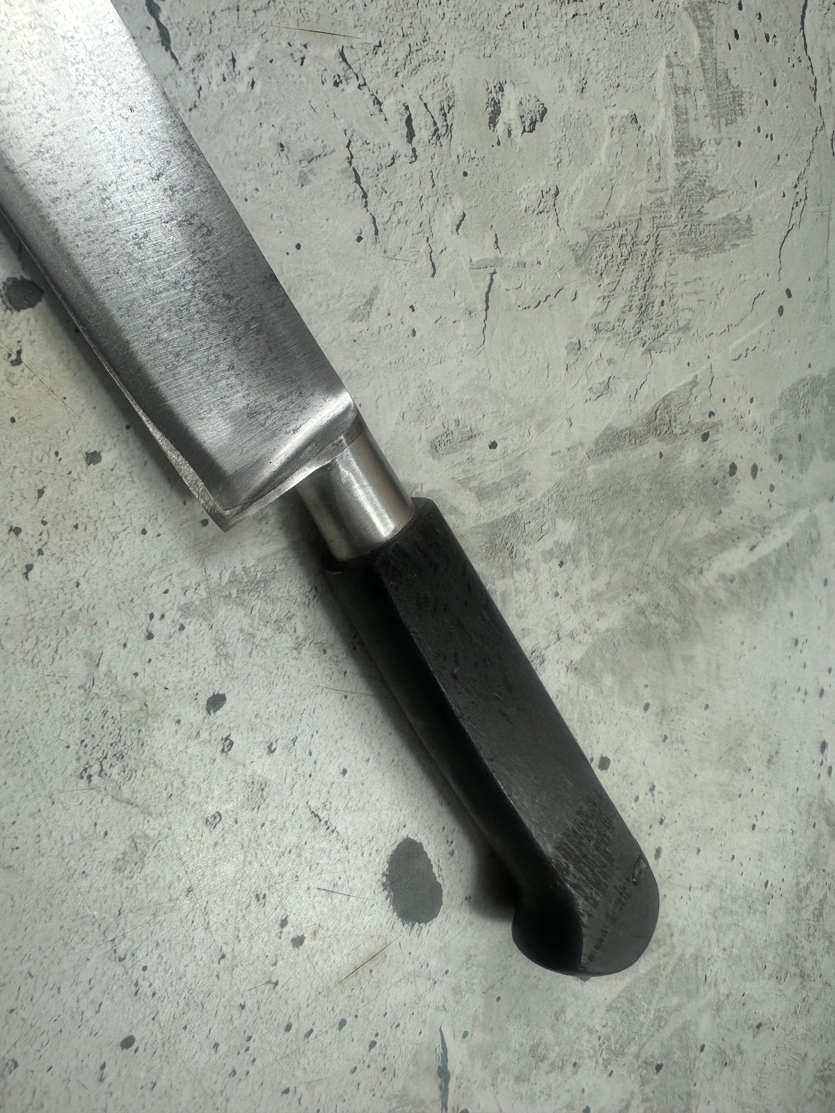 Vintage French Sabatier Nogent Style Slicing  Knife 240mm High Carbon Steel Wood Handle  2273