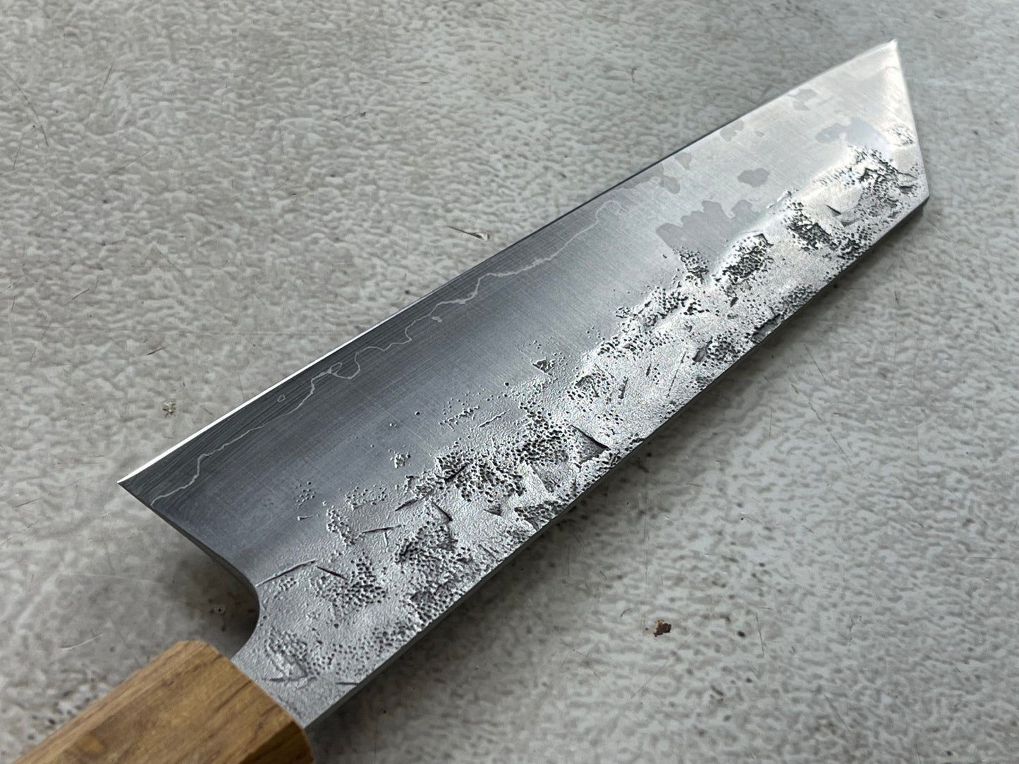 Tsunehisa SLD Washiji KOY Bunka Knife 170mm - Made in Japan 🇯🇵 Oak Yaki Handle
