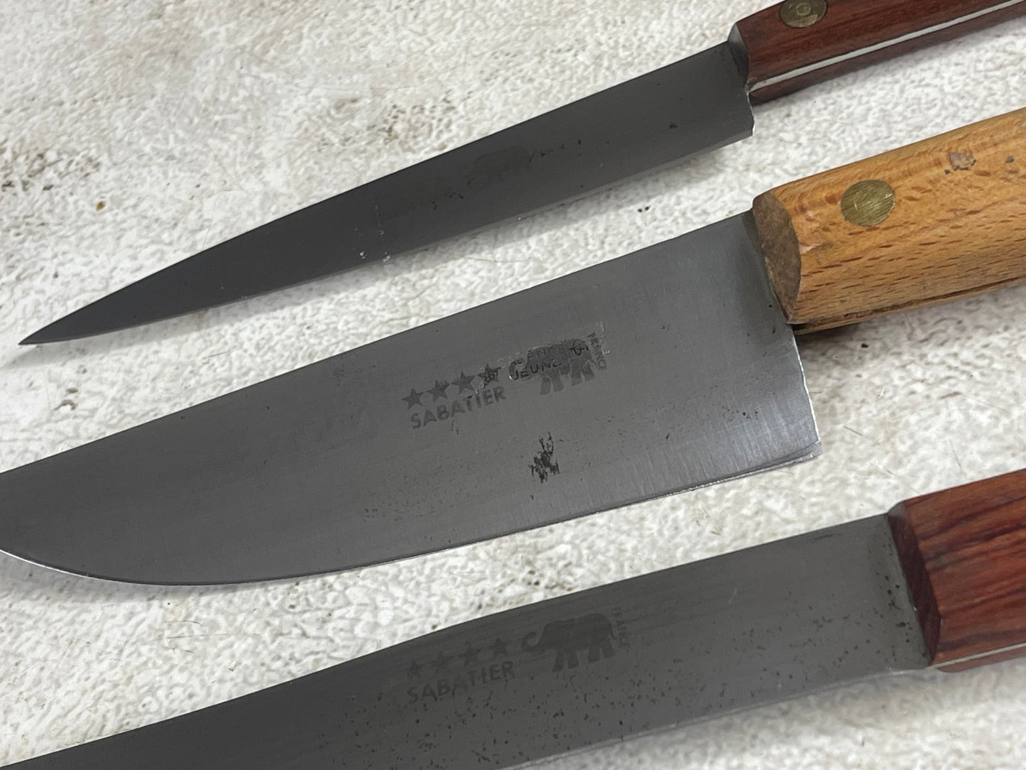 Vintage Sabatier Knife Set 3x Made in France 🇫🇷 1990