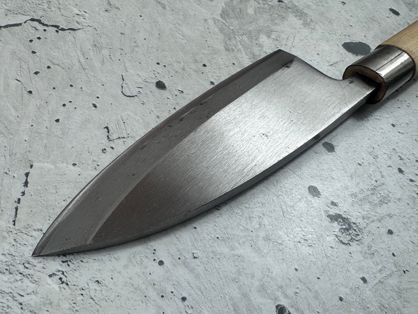 Vintage Sakai Takayuki Deba Knife 150mm Carbon Steel Original Box 2136