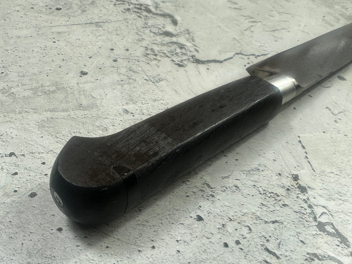 Vintage French Sabatier Nogent Style Slicing  Knife 240mm High Carbon Steel Wood Handle  2273