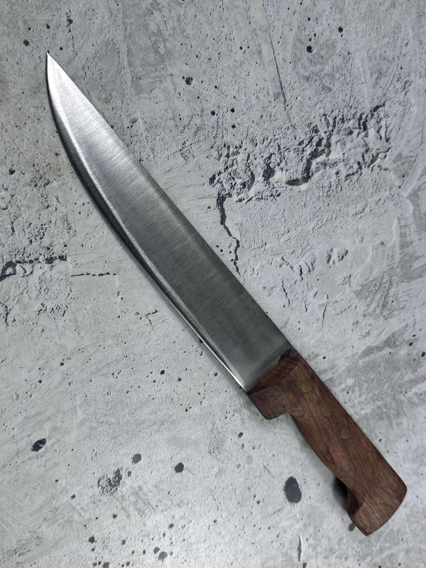 Vintage French Butcher Knife 200mm High Carbon Steel Made in France 🇫🇷 2039