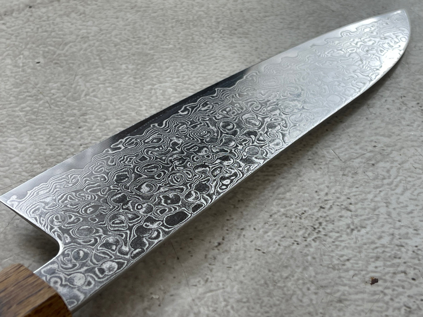 Tsunehisa ZA18 Damascus Santoku 180mm Oak Handle Made in Japan 🇯🇵
