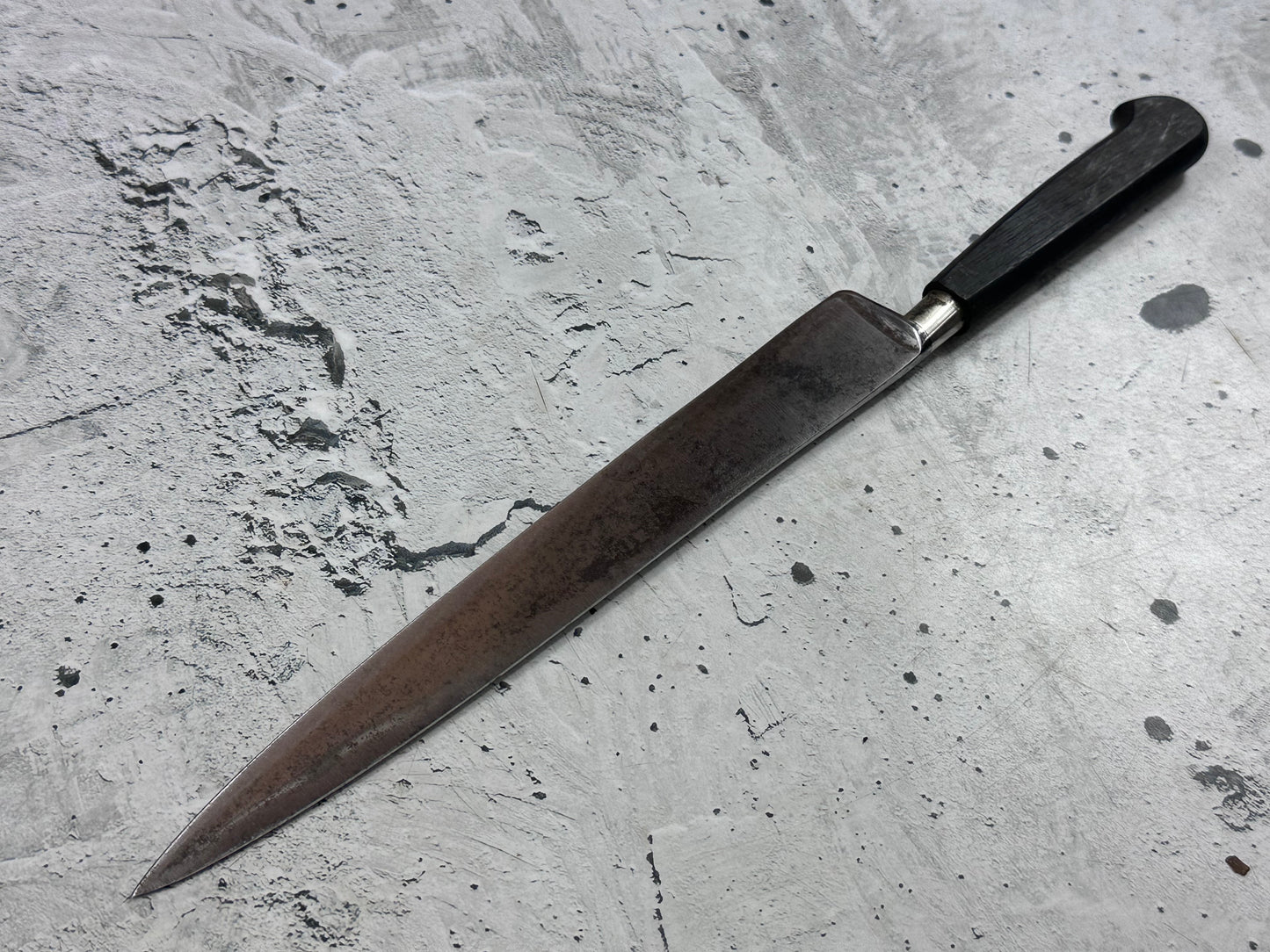 Vintage Sabatier Nogent Flexible Slicing Knife 200mm Carbon Steel 2181