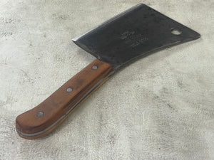 Vintage Butchers Foster Bros Cleaver Knife 160mm Made in USA 🇺🇸 Carbon Steel 1894