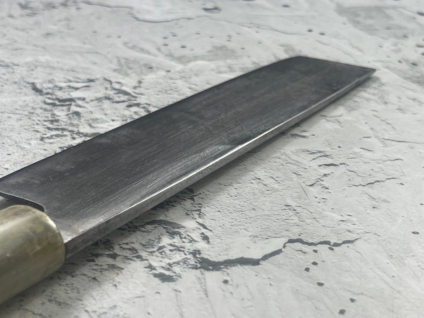 Vintage Japanese Nakiri Knife 170mm Carbon Steel Made in Japan 🇯🇵 1763