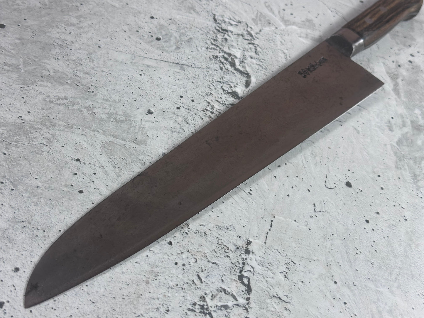 Vintage Gyuto Knife 320mm  Carbon Steel Made in Japan 2037