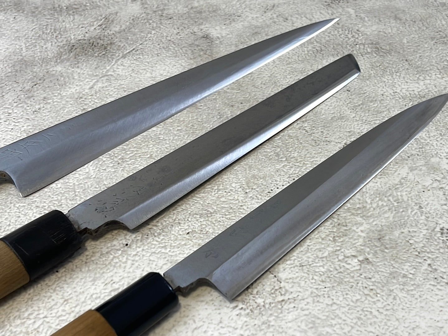 Vintage Japanese Knife Set Carbon Steel Made in Japan 🇯🇵 1322