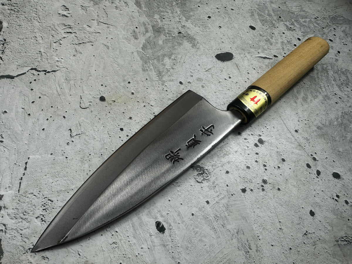 Vintage Sakai Sadamoru Deba Knife 150mm Carbon Steel 2346