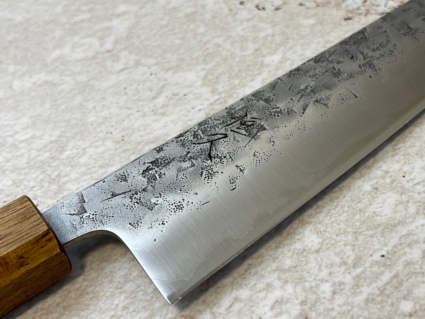 Tsunehisa SLD Washiji KOY Kiritsuke Knife 210mm - Made in Japan 🇯🇵 Oak Yaki Handle