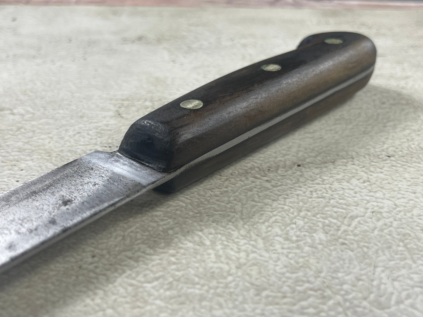 Vintage Gustav Emil Ern Flexible Brisket Knife 360mm Carbon Steel Made in Germany 🇩🇪 1910