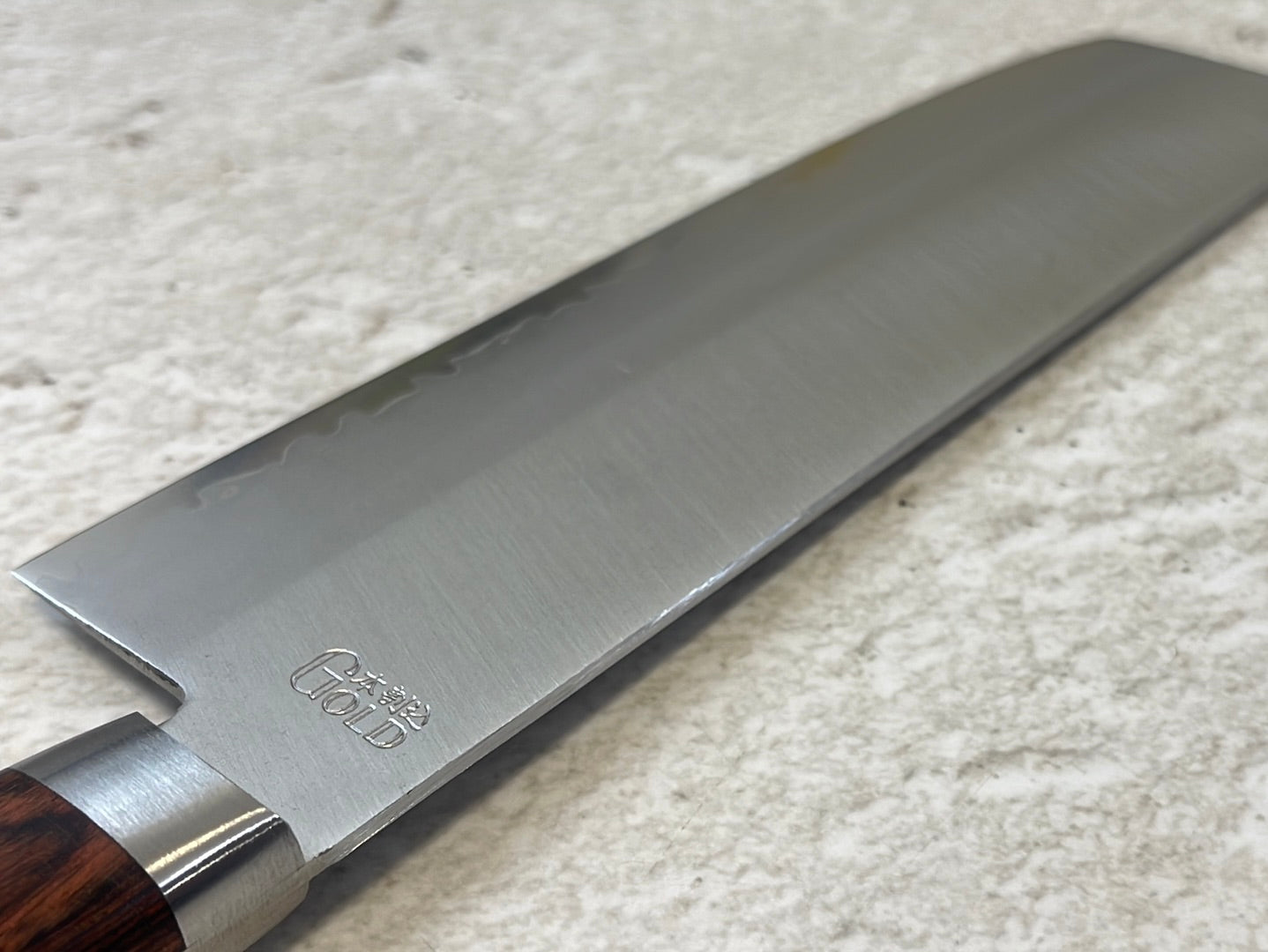 Tsunehisa VG1 Nakiri Knife 165mm  Brown Pakkawood Handle - Made in Japan 🇯🇵