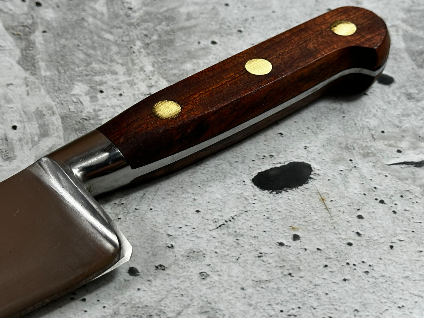 Vintage French Chef Knife 220mm High Carbon Steel Made in France 2035