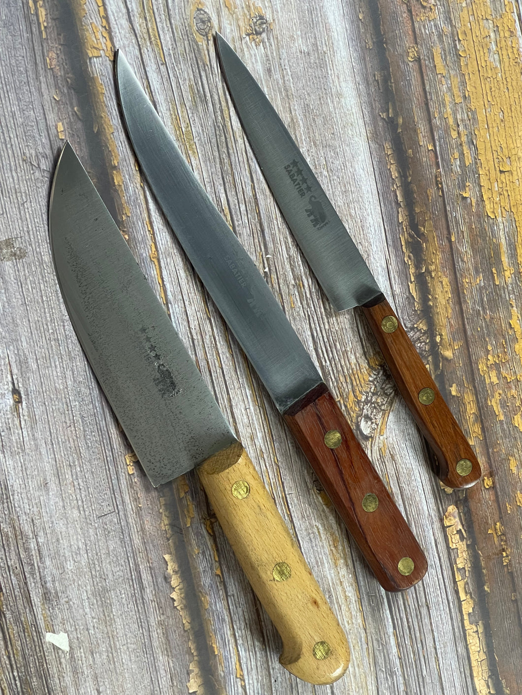 Vintage Sabatier Knife Set 3x Made in France 🇫🇷 1965
