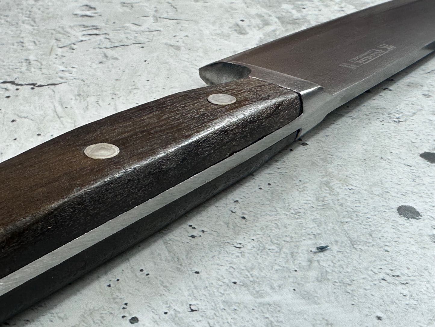 Vintage J. A. Henckels Friodur Chef Knife 210mm High Carbon Steel Made in Germany 2114