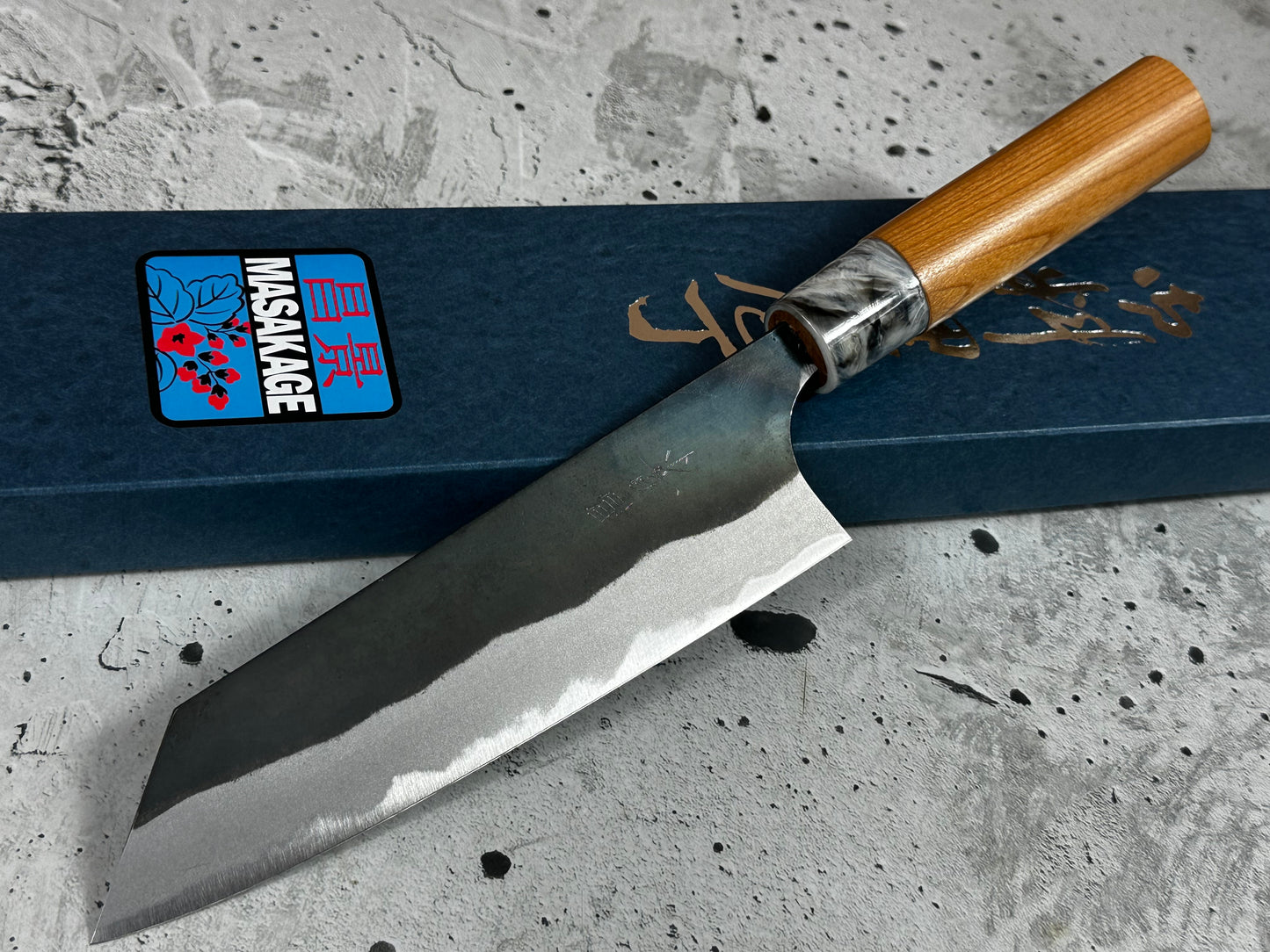 MASAKAGE MIZU Bunka  170mm oval Cherry Wood Handle