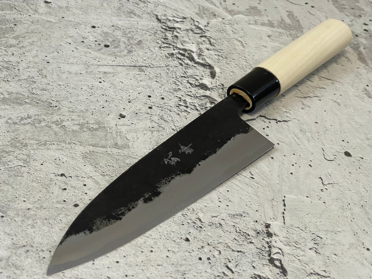 Murata Aogami Kurochi Finish Funayuki Knife 165mm - Made in Japan 🇯🇵