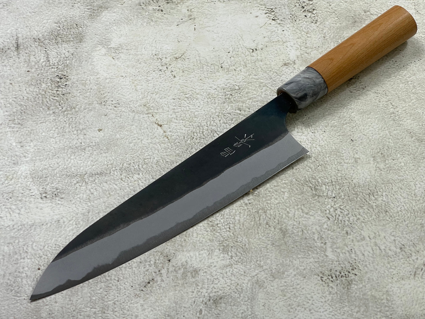 MASAKAGE MIZU Gyuto  180mm oval Cherry Wood Handle