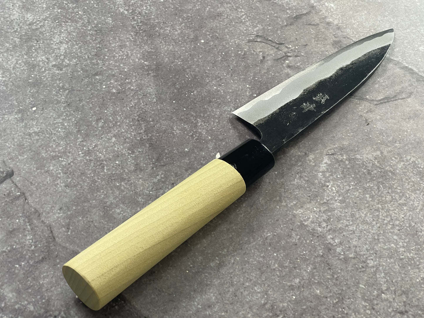 Murata Aogami Kurochi Finish Utility Knife 125mm - Made in Japan 🇯🇵