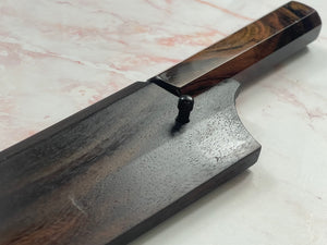 Keskin Migaki Bunka 150mm, Ebony Rosewwod & Rosewood Wood sheath