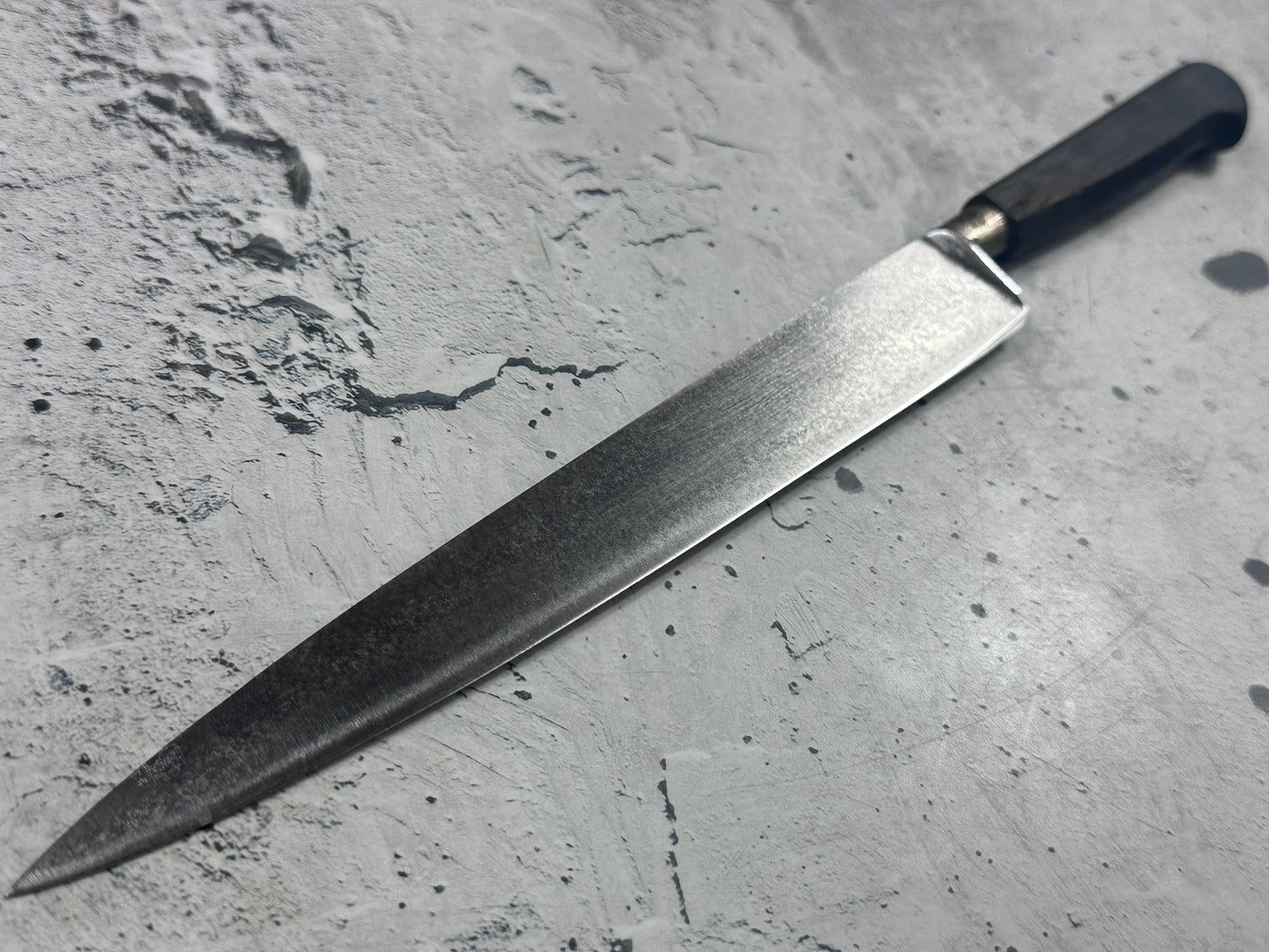 Vintage Sabatier Nogent Flexible Slicing Knife 200mm Carbon Steel 2184