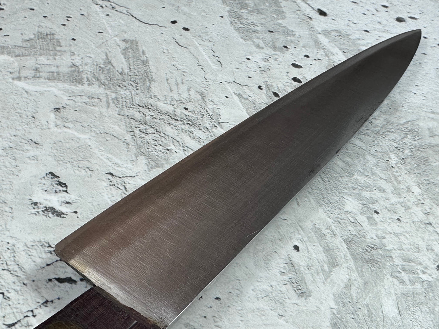 Vintage French Lacouture Slicing Knife 200mm Inox Steel Wood Handle 2190