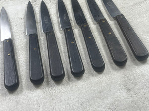 Vintage Sabatier Paring Knife Set 7x Made in France 🇫🇷 1917