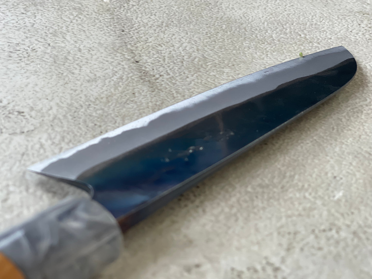 MASAKAGE MIZU Santoku 170mm oval Cherry Wood Handle