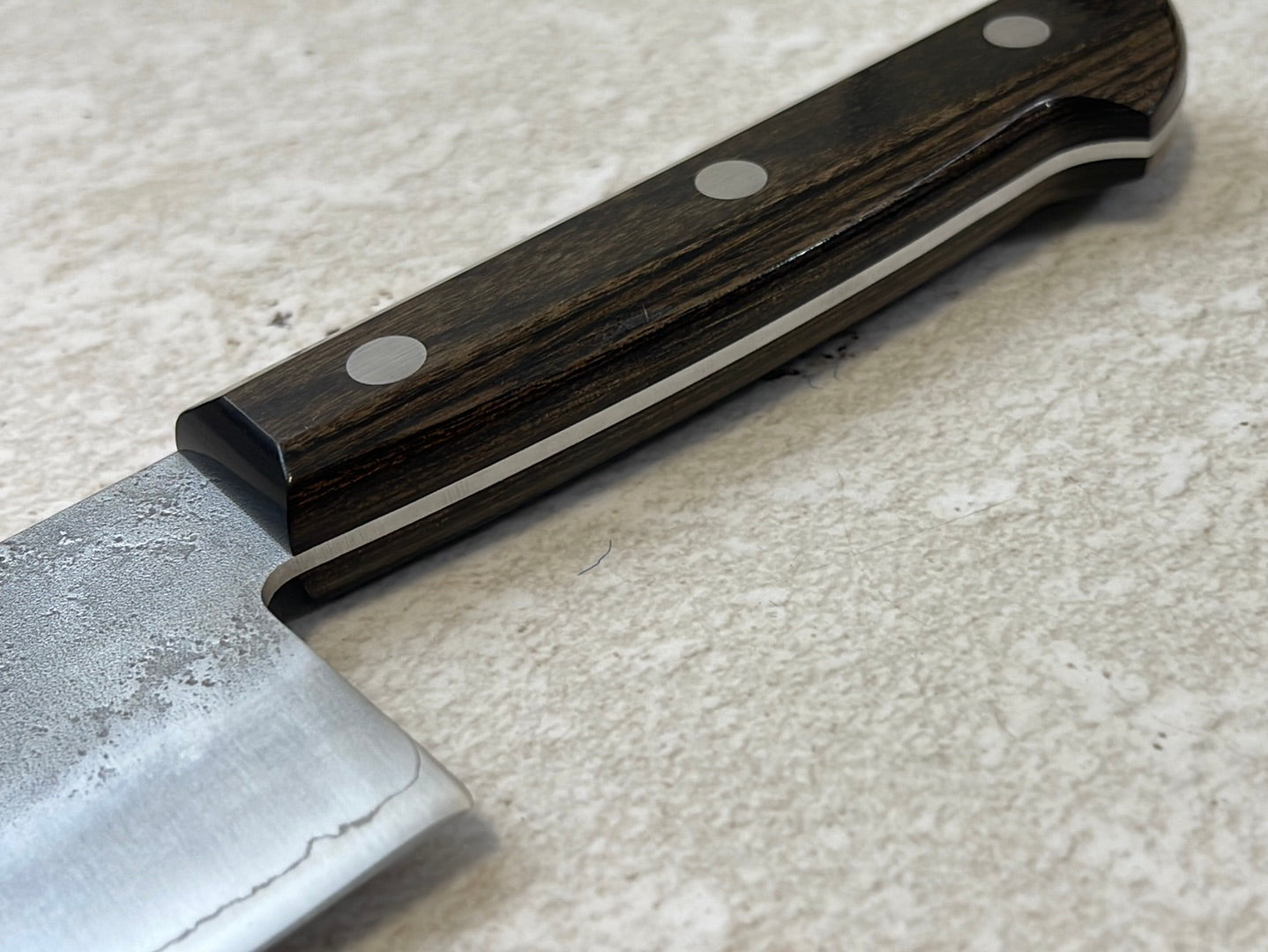 Tsunehisa G3 Nashiji Brown Nakiri 180mm - Made in Japan 🇯🇵