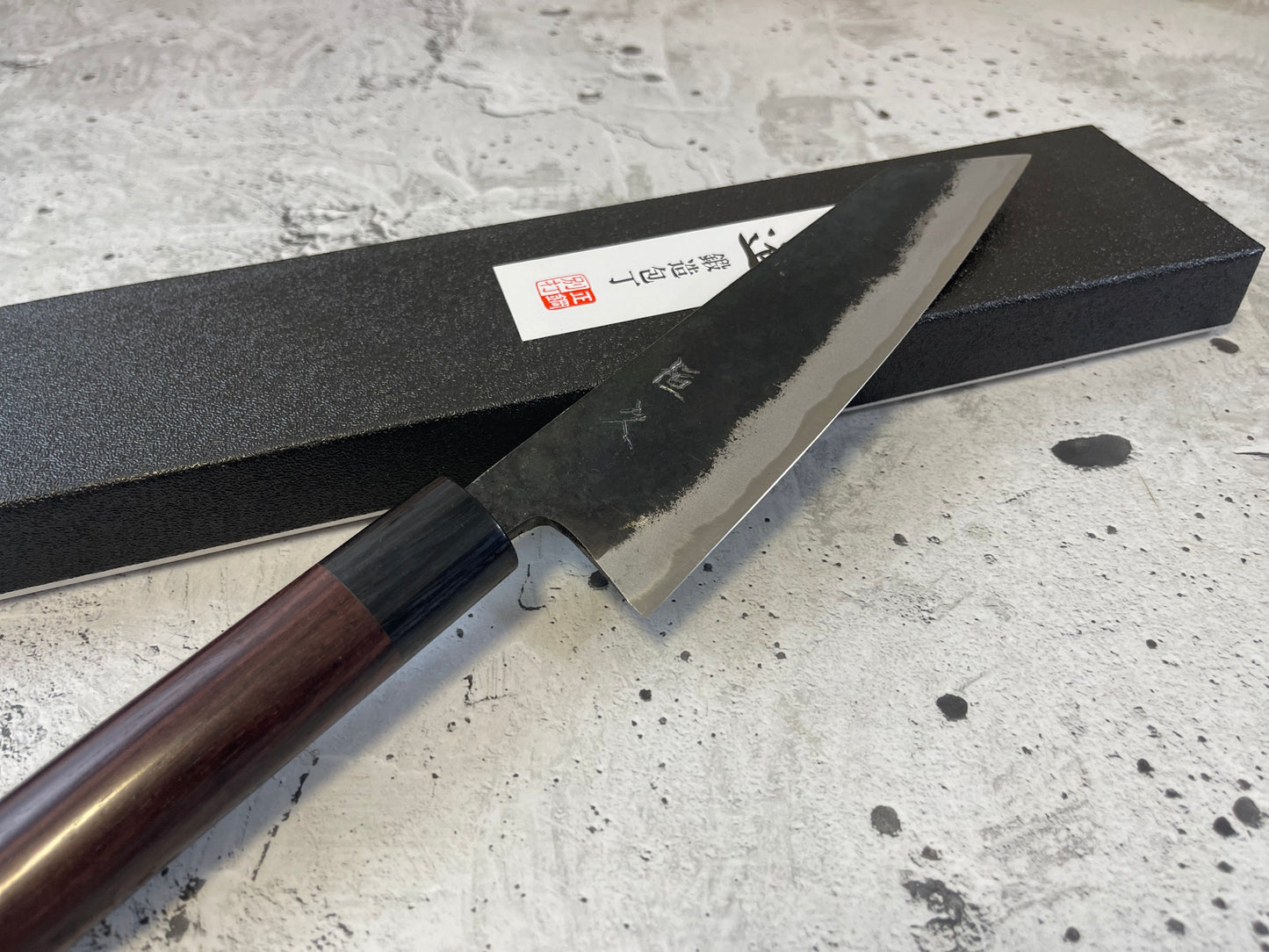 Tsunehisa Shirogami Kurochi Finish Bunka Knife 165mm - Made in Japan 🇯🇵