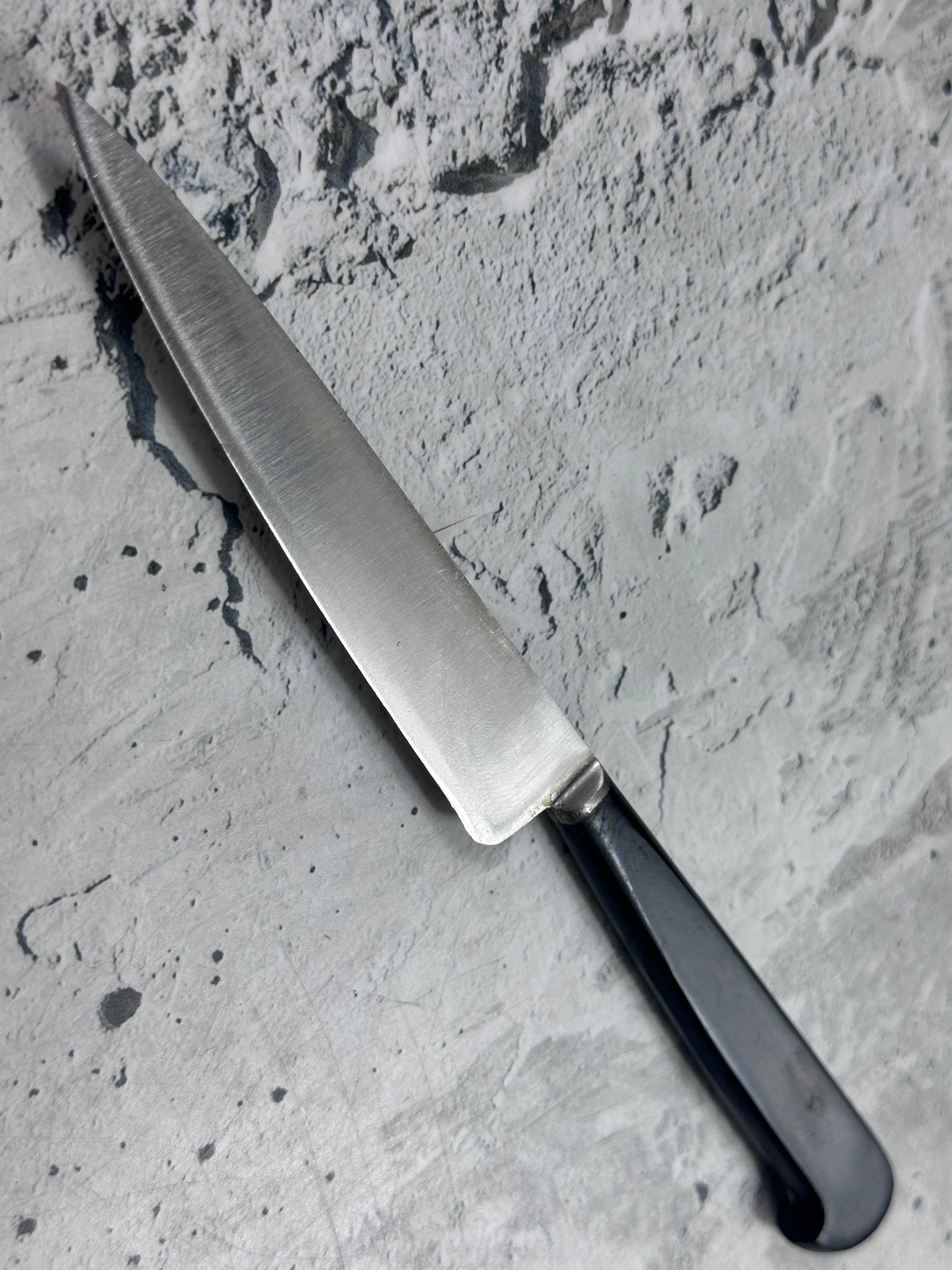 Vintage French Nogent Style Paring Knife 110mm Inox Steel POM Handle 2202