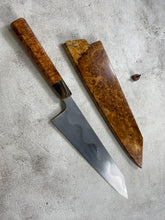 Load image into Gallery viewer, Keskin Migaki Kiritsuke 230mm Amboyna Burl &amp; Buffalo Horn with sheath