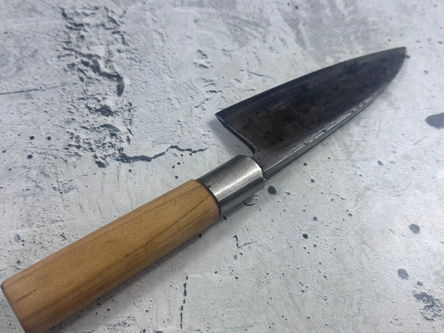 Vintage Japanese Funayuki Knife 155mm Made in Japan  Carbon Steel 2116