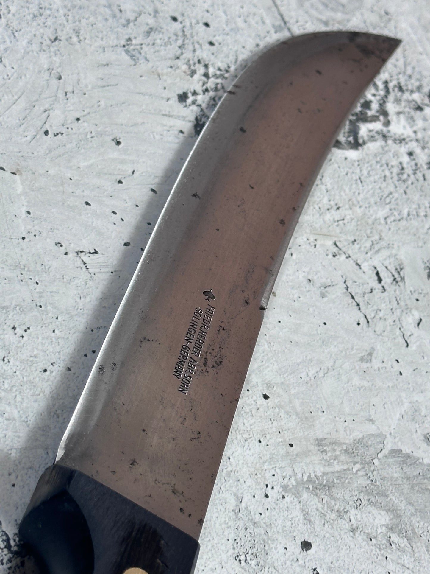 Vintage friedr. Herder Abr. Sohn Butcher Knife 240mm Made in German 2024