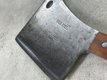 Load image into Gallery viewer, Vintage Butchers Foster Bros Cleaver Knife 160mm Made in USA 🇺🇸 Carbon Steel 1894