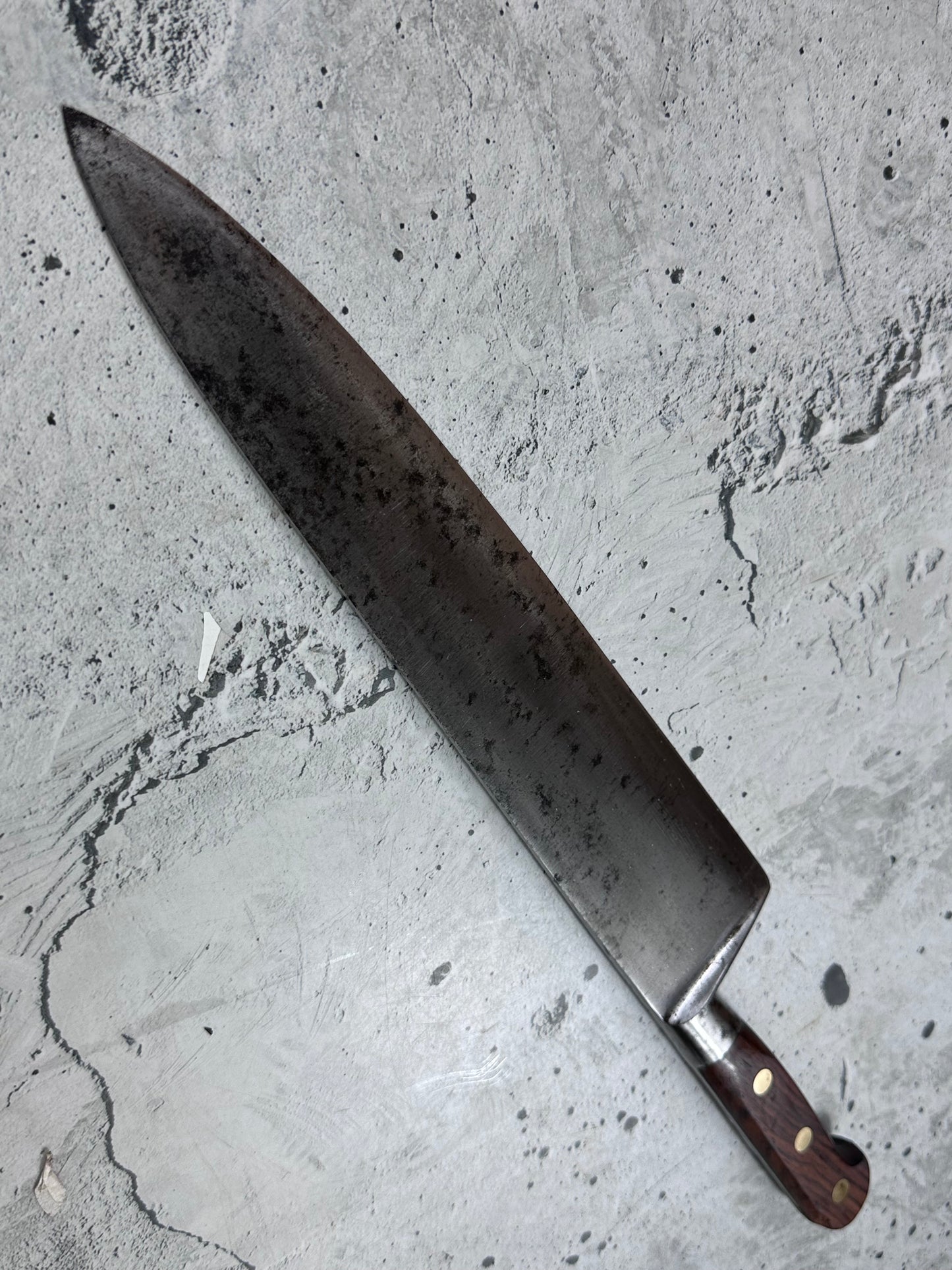 Vintage Sabatier Chef Knife 300mm High Carbon Steel Made in France 2030