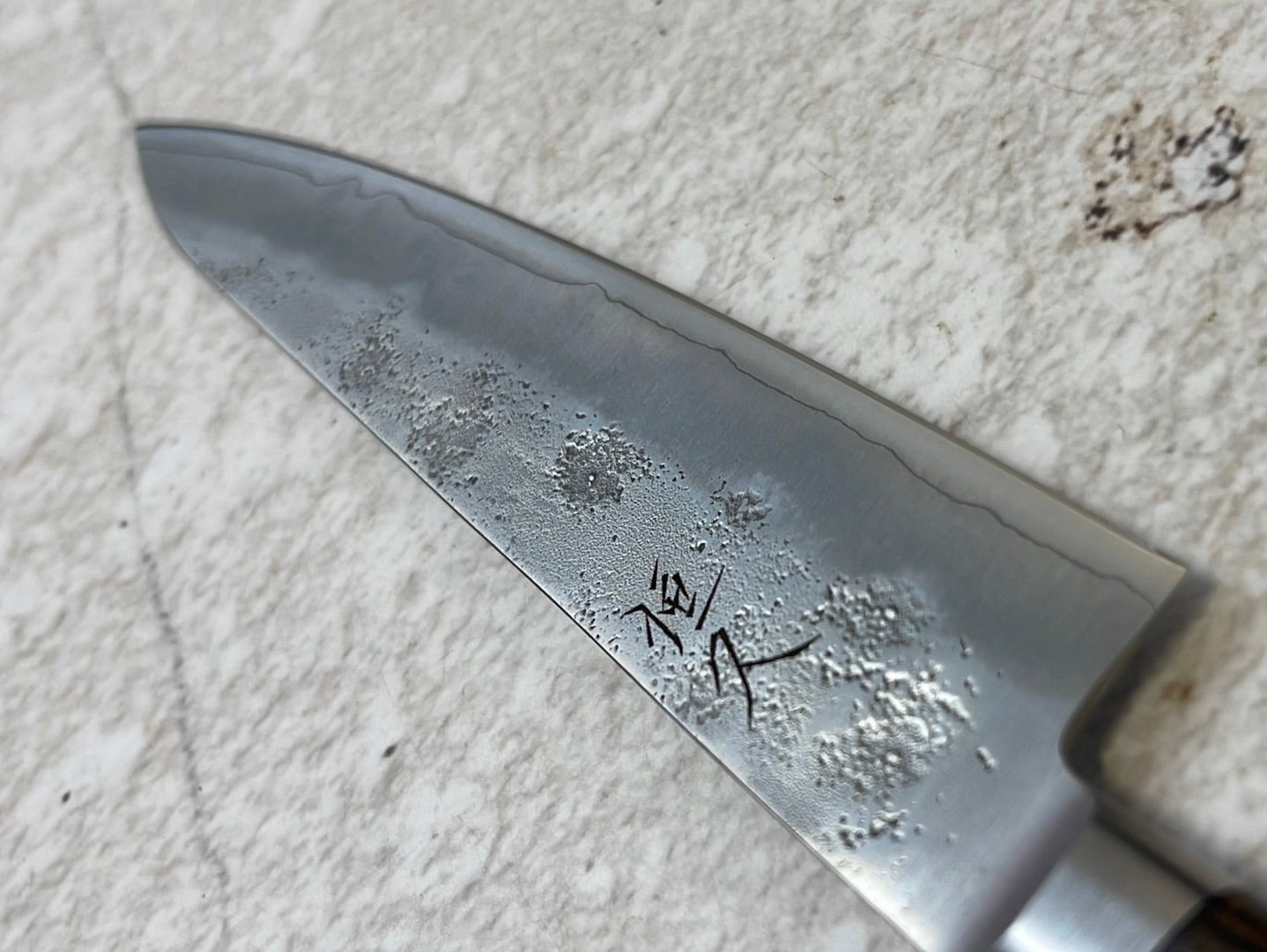 Tsunehisa G3 Nashiji Brown Petty 135mm - Made in Japan 🇯🇵 With Bolster