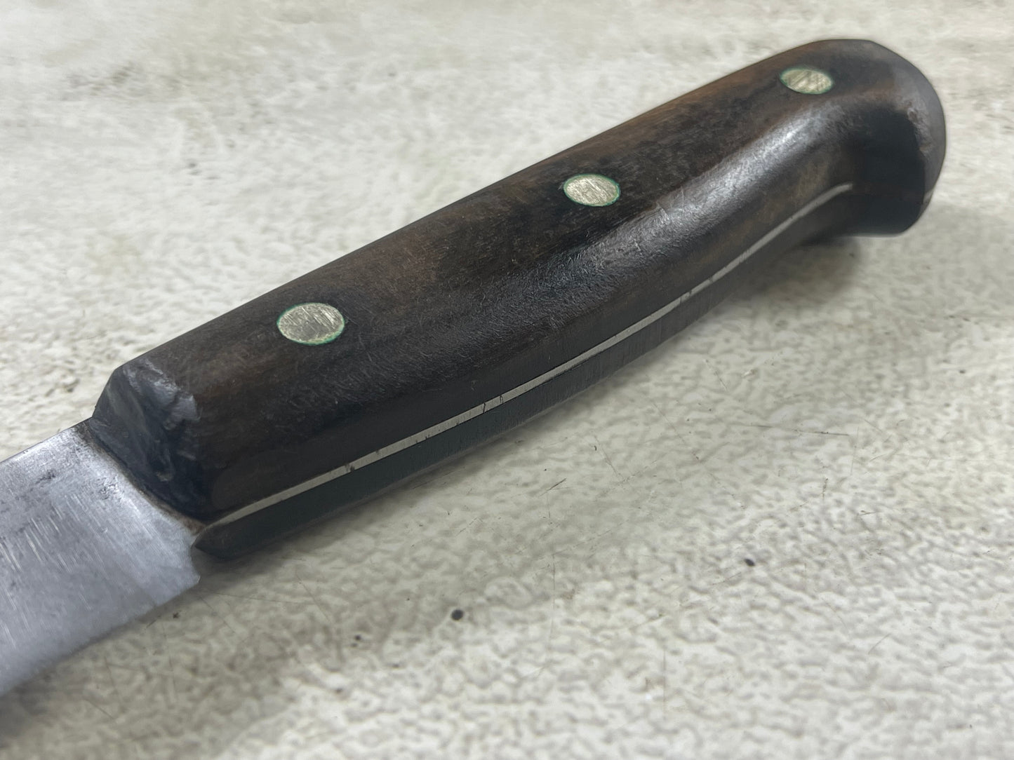 Vintage Gustav Emil Ern Flexible Brisket Knife 360mm Carbon Steel Made in Germany 🇩🇪 1910