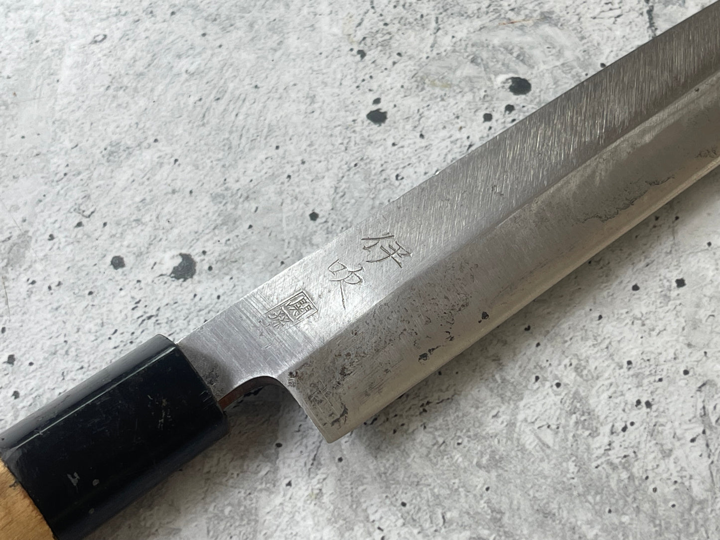 Vintage Japanese Yanagiba Knife 200mm  Made in Japan 🇯🇵 Carbon Steel 1760