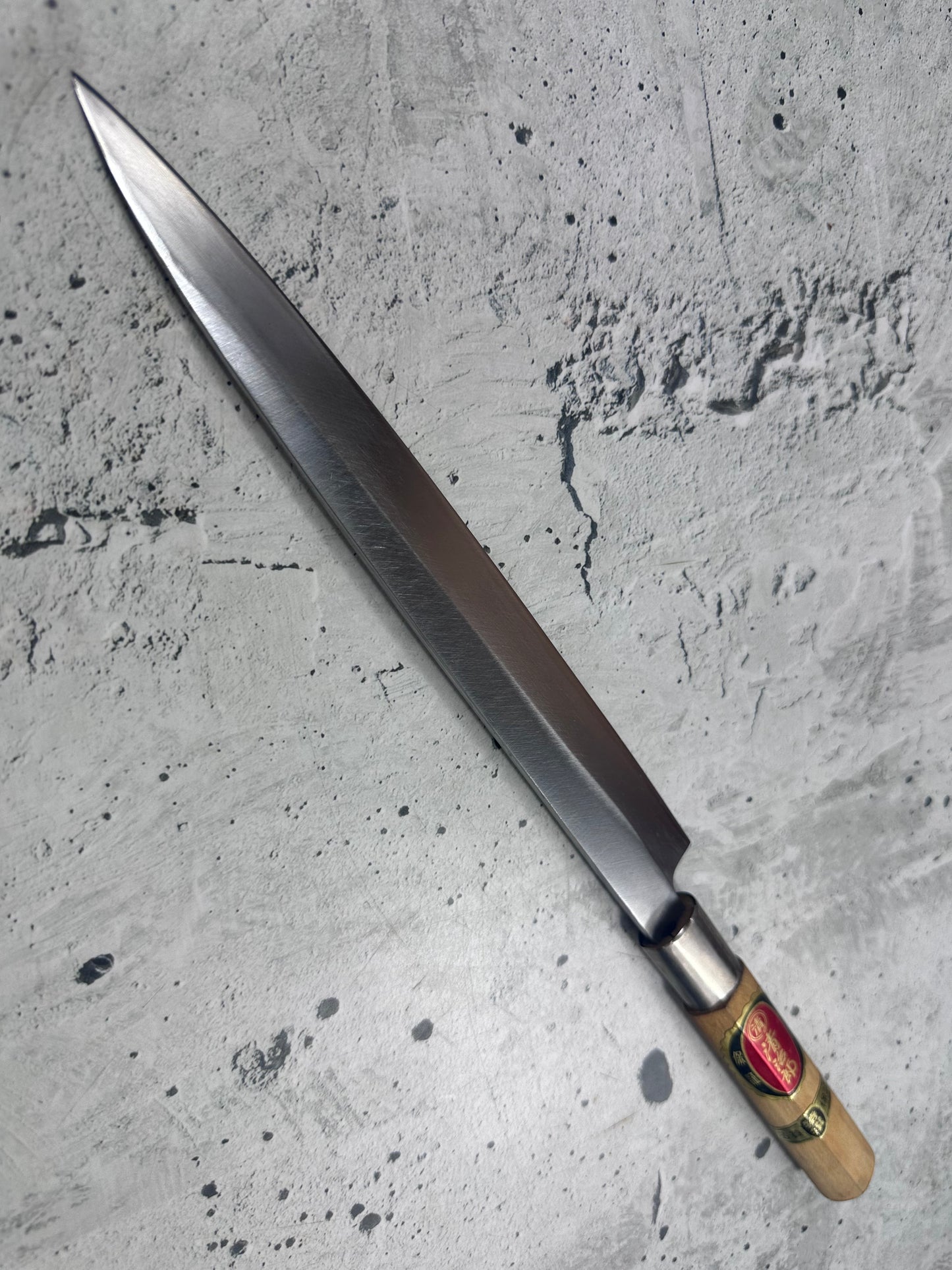 Vintage Seijiro Sakai Kokaji Takehiro Yanagiba Knife Set 2x Carbon Steel 2150