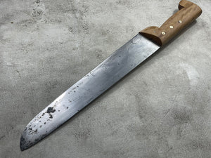 Vintage Collas French Butcher Knife 320mm Made In France 🇫🇷 Inox Steel 1934