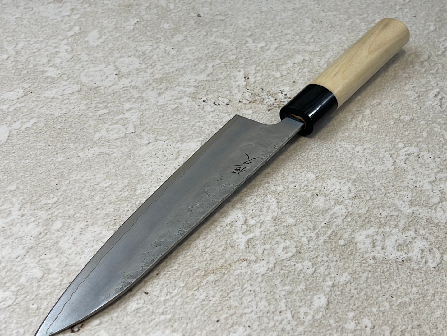 Tsunehisa G3 Nashiji HBC Gyuto 180mm - Made in Japan 🇯🇵 Magnolia Oval Wa Handle