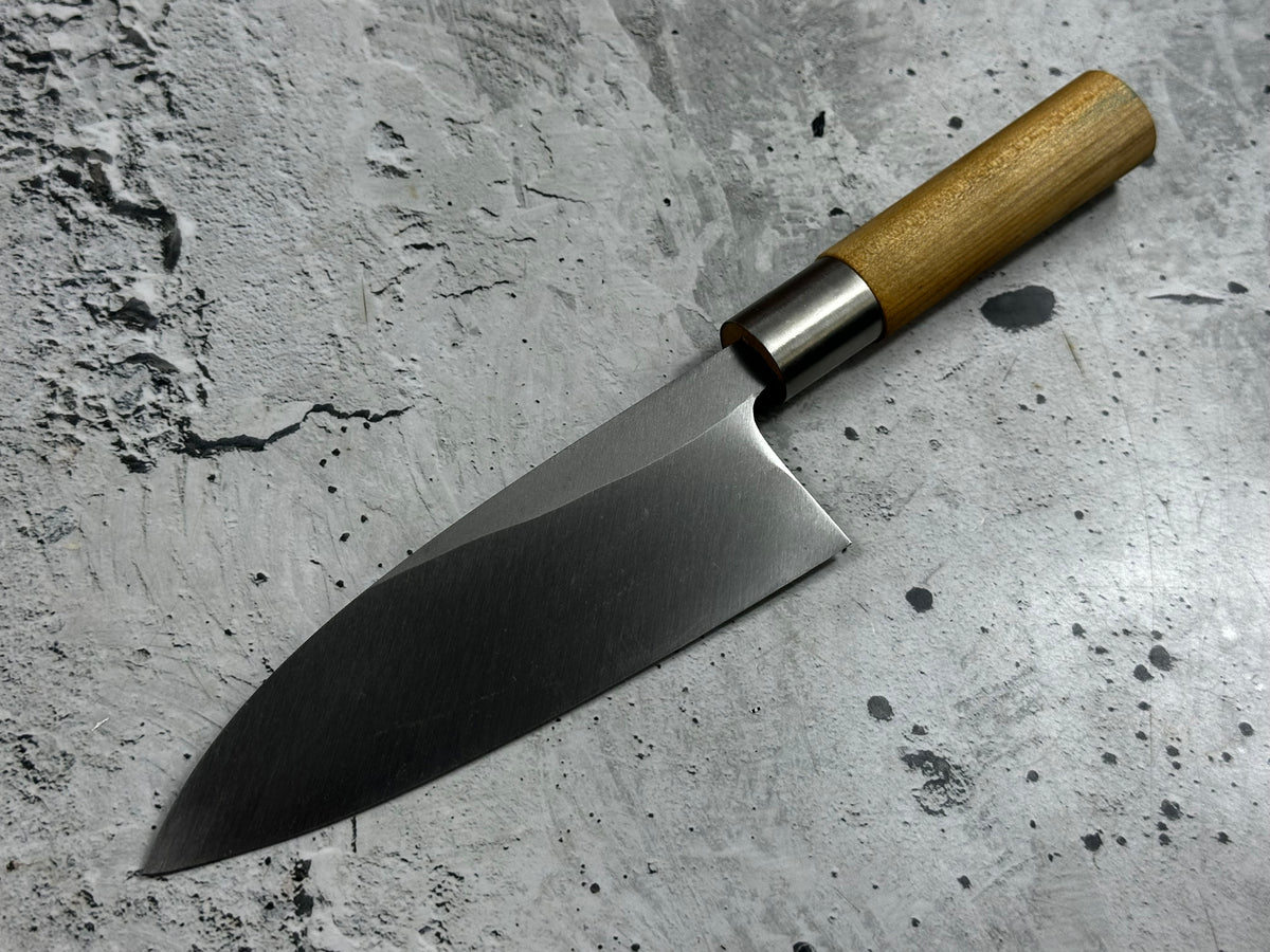 Vintage Tokusen Asahikuni Deba Knife 150mm Carbon Steel Timber Handle 2272
