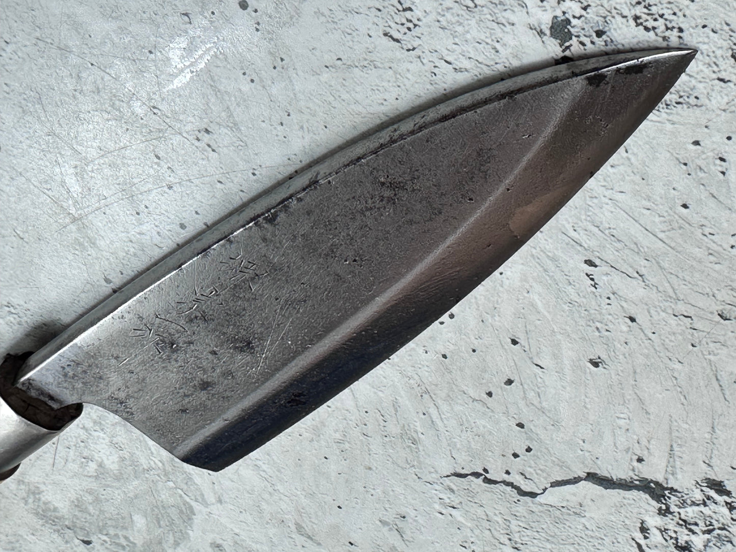 Vintage Sakai Soichi Deba Knife 160mm Carbon Steel 2143