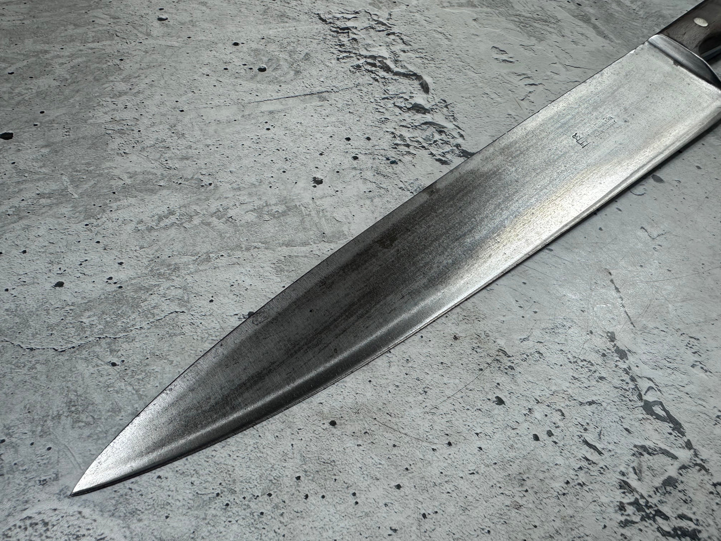 Vintage Gustav Emil Ern Chef Knife 310mm Carbon Steel Made in Germany 2111