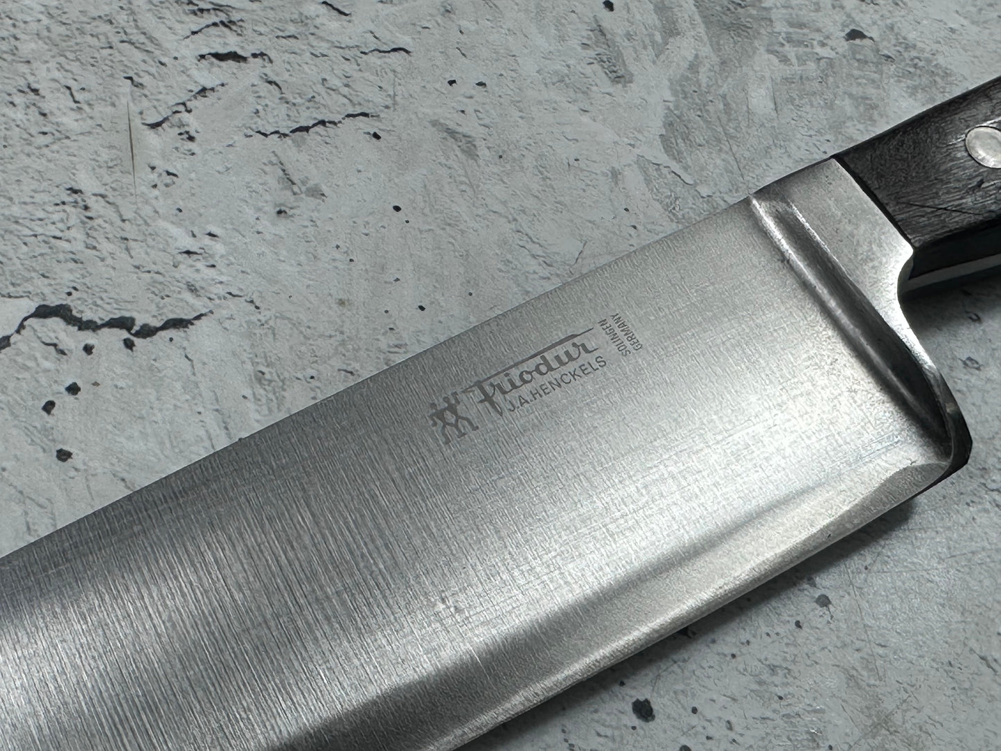 Vintage J. A. Henckels Friodur Chef Knife 210mm High Carbon Steel Made in Germany 2114