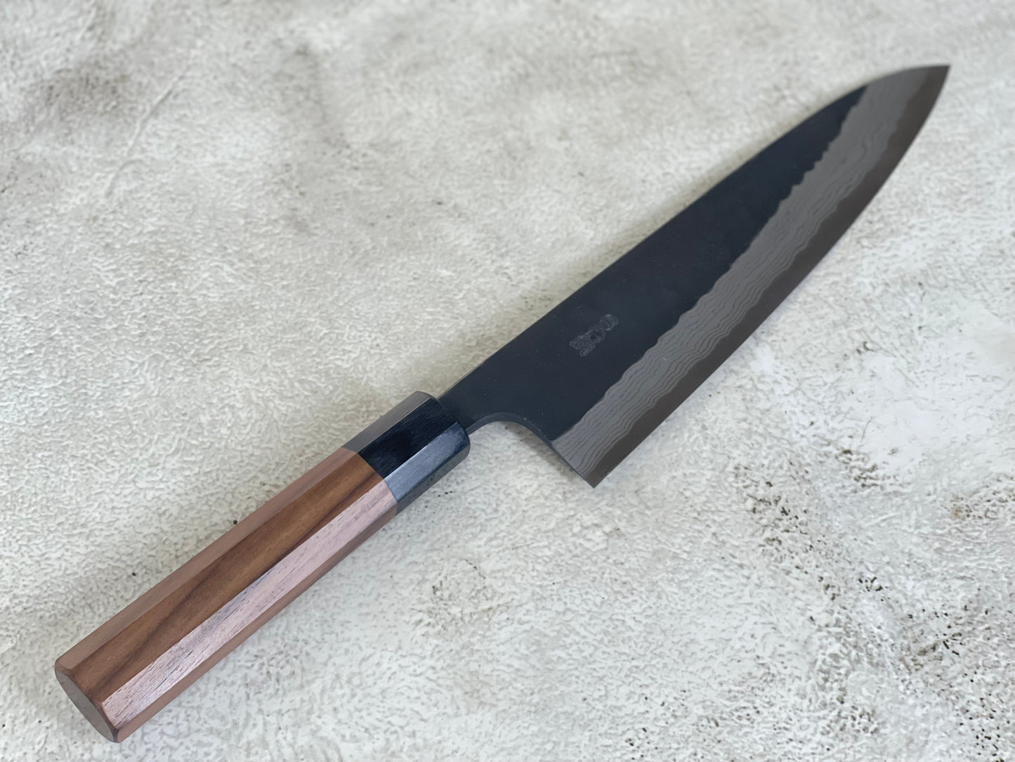 Yamamoto Black Gyuto Knife Aogami Super Steel 180mm Yamamoto  Pakkawood Handle - Made in Japan 🇯🇵
