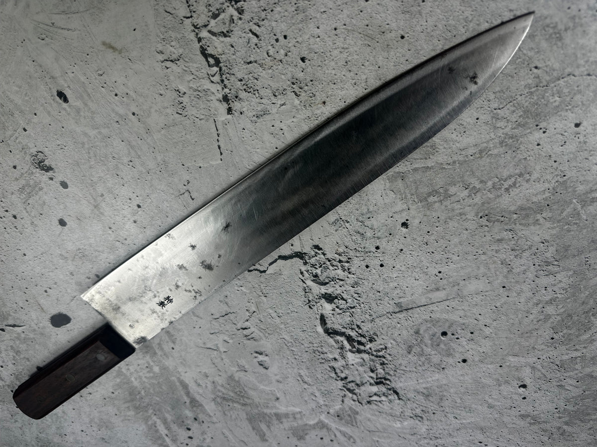 Vintage Minamoto Masakane Chef's Knife 300mm Carbon Steel 2299