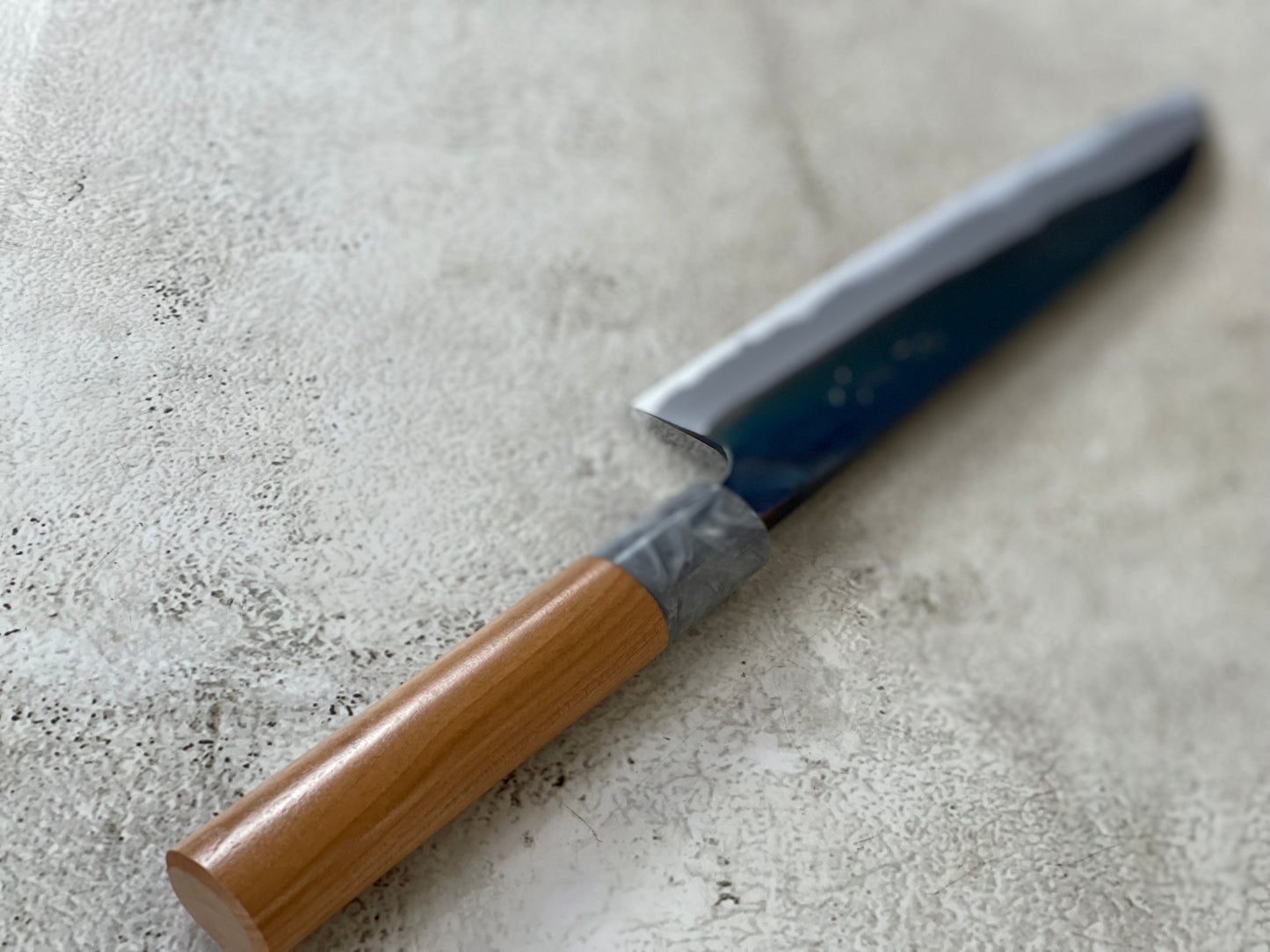 MASAKAGE MIZU Santoku 170mm oval Cherry Wood Handle